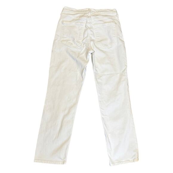 AGOLDE White High-Rise Straight Jeans – Size 26 Ankle Length Minimalist Classic - Picture 3 of 8